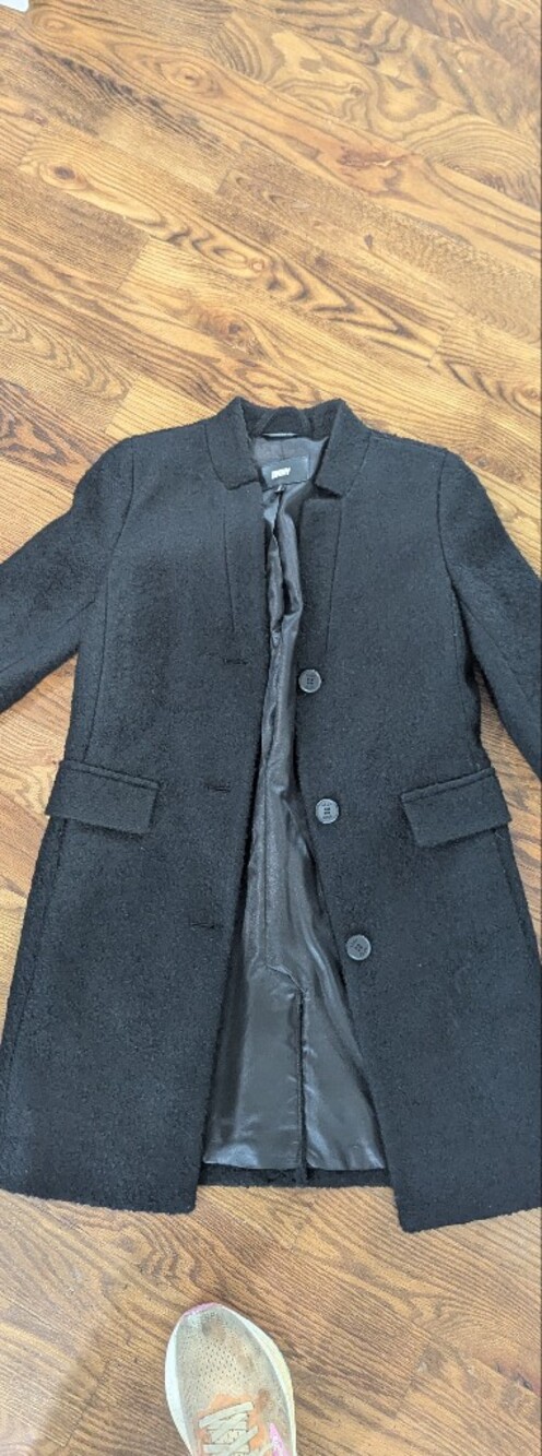 black teddy pea coat